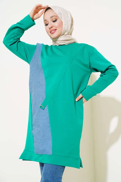 Kot Garni Detaylı Tunik Benetton ürün görseli 1