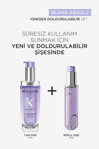 Kerastase Blond Absolu L'huile Cicagloss Sarı Saçlar Için Saç Bakım Yağı 75 ml - Resim 4