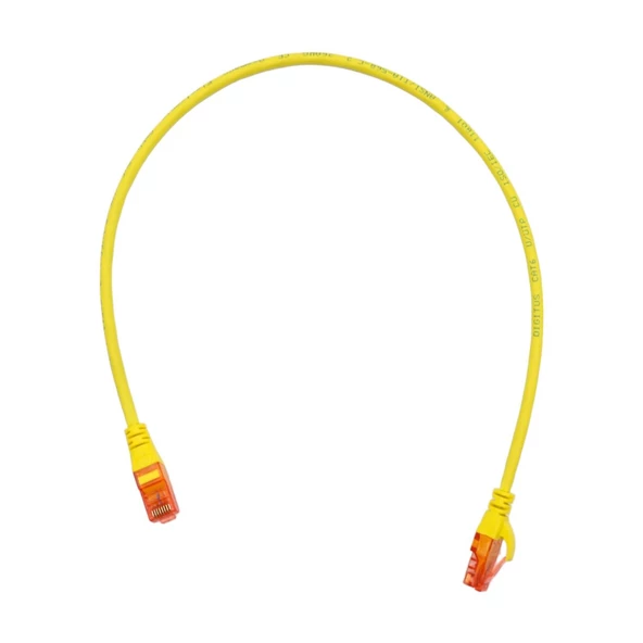 DİGİTUS PATCH CORD UTP CAT6 0.50 MT YELLOW (10'LU PAKET) - 3