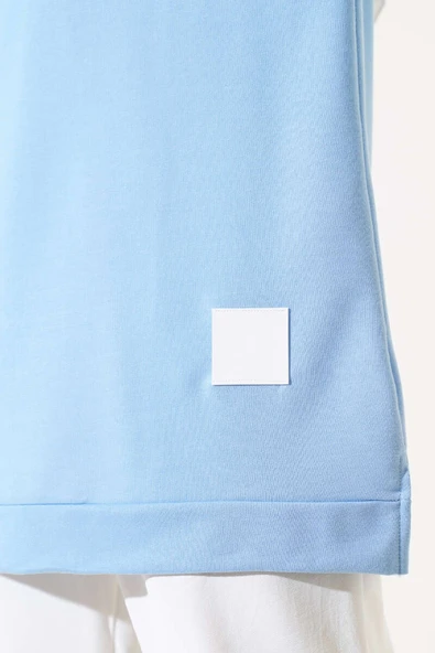 Yazı Baskı Armalı Tunik Bebe Mavi - Resim 4