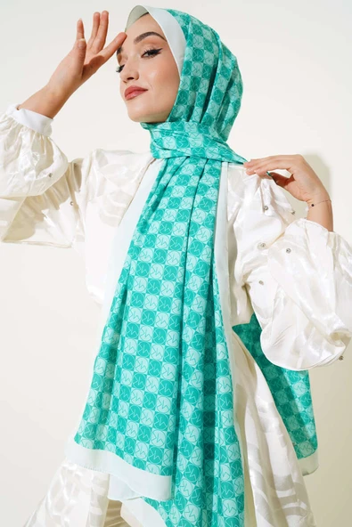 MK Desen Medine Şal Benetton - Resim 2