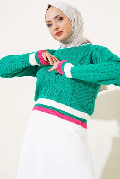 Yaka Renkli Kazak Zümrüt - 2