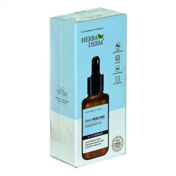 Herbaderm Superserum Aha-Peeling Doğal Yüz Serumu 30 ML - 3