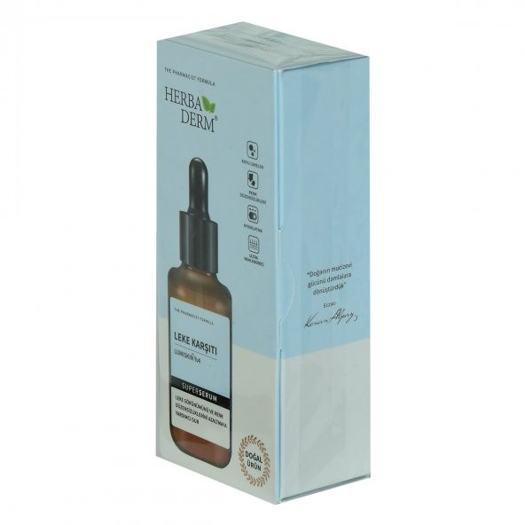 Herbaderm Superserum Leke Karşıtı Renk Düzensizliklerine Doğal Yüz Serumu 30 ML - 2