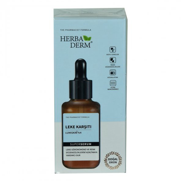 Herbaderm Superserum Leke Karşıtı Renk Düzensizliklerine Doğal Yüz Serumu 30 ML - 4