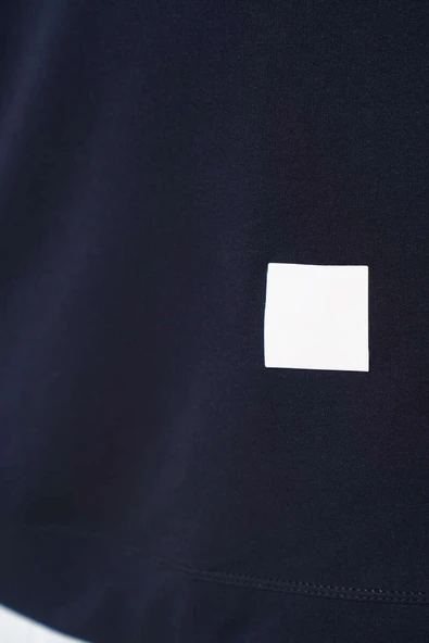 Armalı Uzun Basic Tunik Lacivert - Resim 4