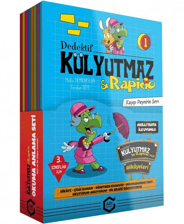 Arı Yayınları Dedektif Külyutmaz ve Rapido Okuma Anlama Seti - 1