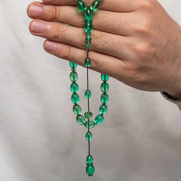 Sıkma Kehribar Tesbih - 2