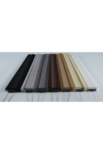 Blind-X Beyaz Plise Katlanır Cam Balkon Perdesi, Ofis Perdesi, Mutfak Perdesi, Salon Perdesi - 6