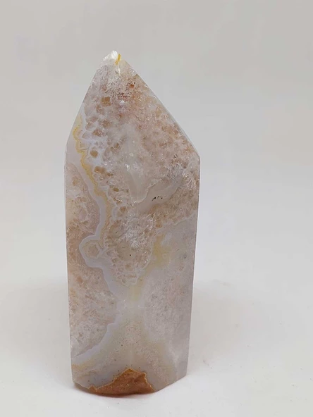 Kalsedon & Akik Druze Taşı Koleksiyonluk Piramit Uçlu (53002) - Resim 2