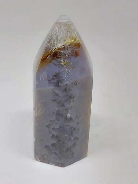 Kalsedon & Akik Druze Taşı Koleksiyonluk Piramit Uçlu (53000) - Resim 2