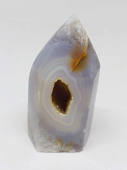 Kalsedon & Akik Druze Taşı Koleksiyonluk Piramit Uçlu (53000) - Resim 5