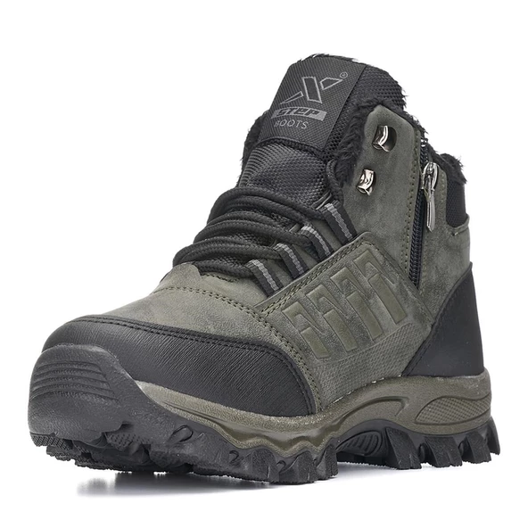 Albishoes Outdoor Suya Dayanıklı Soğuk Geçirmez Termal Kaydırmaz Erkek Yağmur Trekking Bot (36-47) - 2
