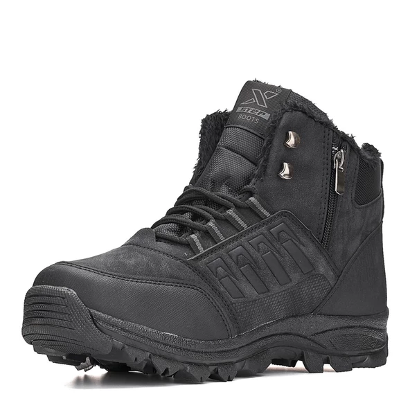 Albishoes Outdoor Suya Dayanıklı Soğuk Geçirmez Termal Kaydırmaz Erkek Yağmur Trekking Bot (36-47) - 2