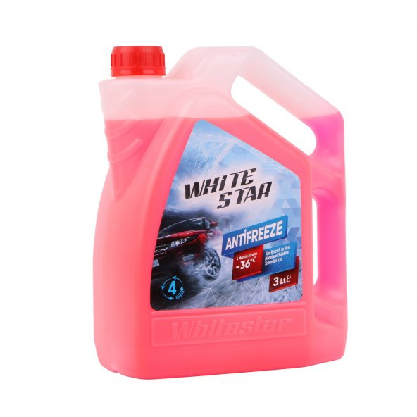 WHİTE STAR -36 DERECE 3 LT ANTİFİRİZ KIRMIZI