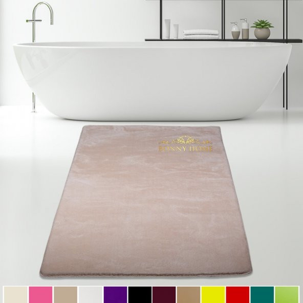 Bonny Home Elite Vizon 160x230 cm Peluş Banyo Paspası Kaymaz Tabanlı Pufidik Banyo Halısı