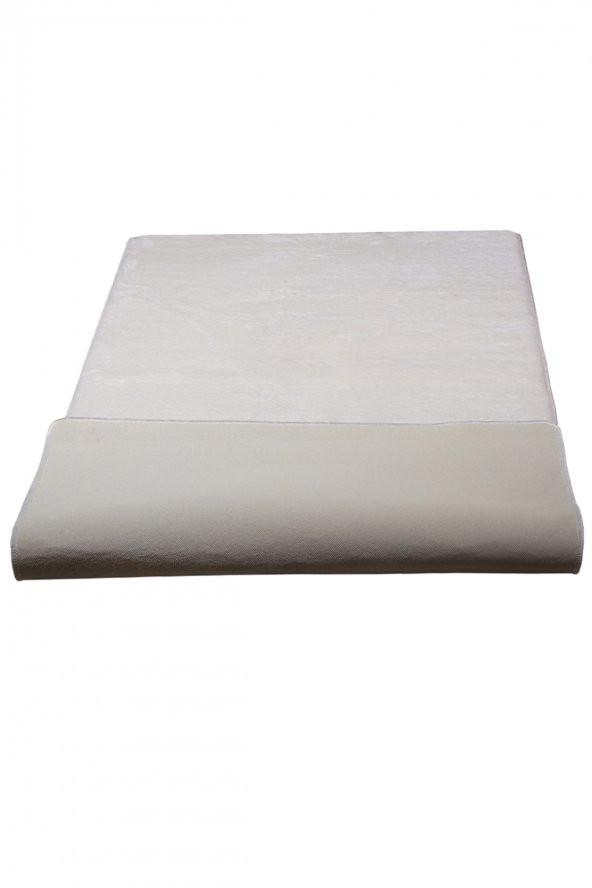 Bonny Home Elite Beyaz 80x150 cm Peluş Banyo Paspası Kaymaz Tabanlı Pufidik Banyo Halısı Büyük Ebat - 4
