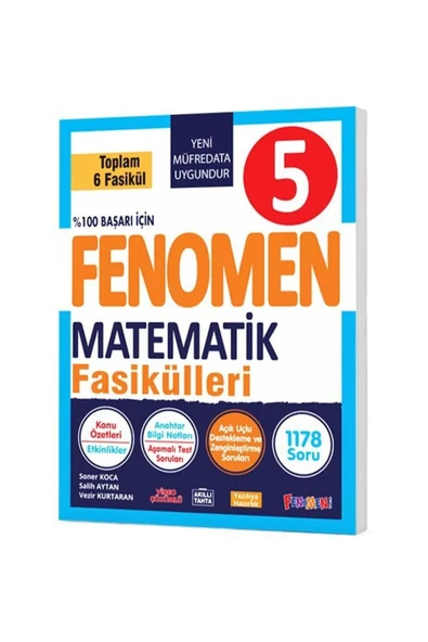 FENOMEN 5.SINIF MATEMATİK FASİKÜLLERİ 6 KİTAP SET