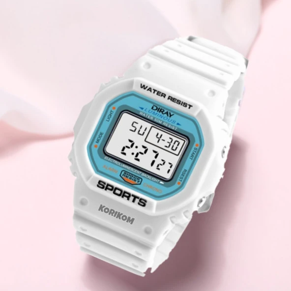Diray DR-218LW2 Chrono 50M Su Geçirmez Genç Kız Erkek Kol Saati