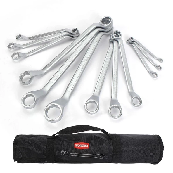 WORKPRO WP202510 6-32mm 12 Parça CR-V Profesyonel İki Ağızlı Yıldız Anahtar Takımı + Bez Taşıma Kılıfı - 2