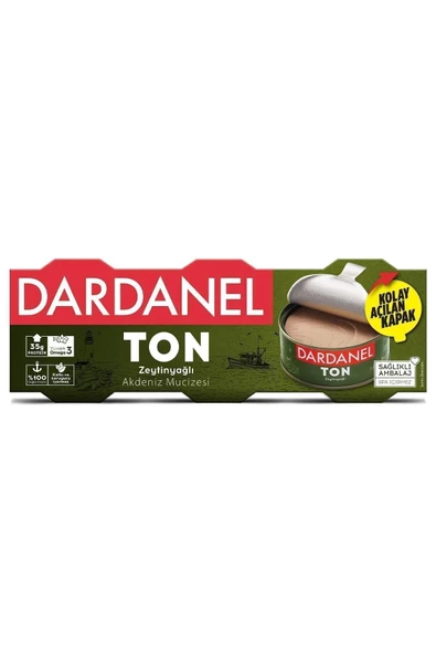 Dardanel Zeytinyağlı Ton Balığı 3 x 75 gr x 4 Adet - 2
