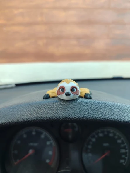 Sevimli Hareketli Tembel Hayvan Sloth Araba Süsü Torpido Süsü - 2