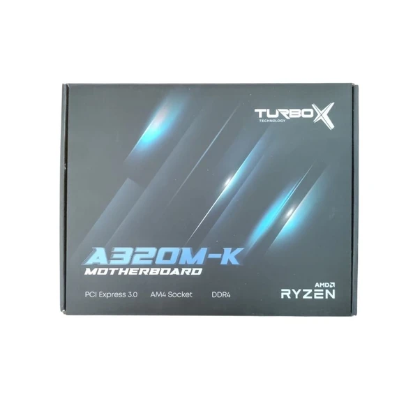 Turbox A320 Sata,M2 Ddr4 3000MHZ Usb 3.0 Vga Hdmi Ses G.Lan AM4 Anakart - 2