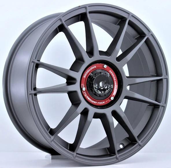 R1 Wheels 17 inç 4*100 ET35 Füme Jant Takımı (2587) - Resim 2