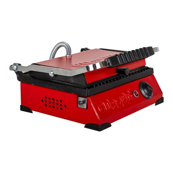 8 Dilim Elektrikli Saf Döküm Tost Makinesi  (Döküm 30x23) - Kırmızı ürün görseli