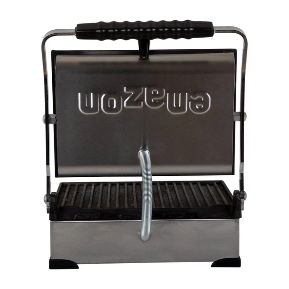 8 Dilim Elektrikli Saf Döküm Tost Makinesi  (Döküm 30x23) - İnoks - Resim 7