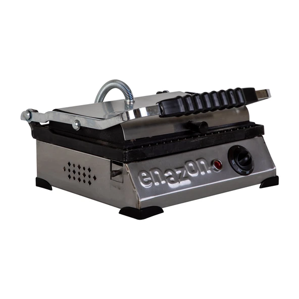 8 Dilim Elektrikli Saf Döküm Tost Makinesi  (Döküm 30x23) - İnoks ürün görseli