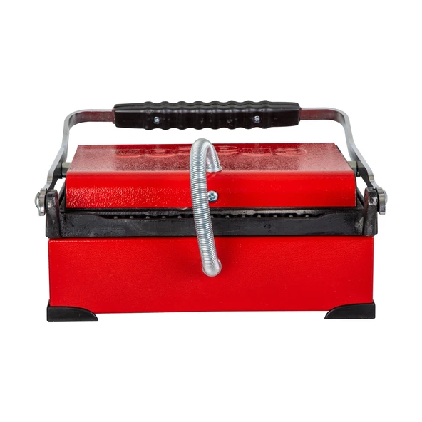 8 Dilim Elektrikli Saf Döküm Tost Makinesi  (Döküm 30x23) - Kırmızı - Resim 6