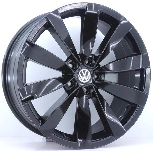 R1 Wheels 17 inç 5*112 ET41 Siyah Jant Takımı (2427) - 2