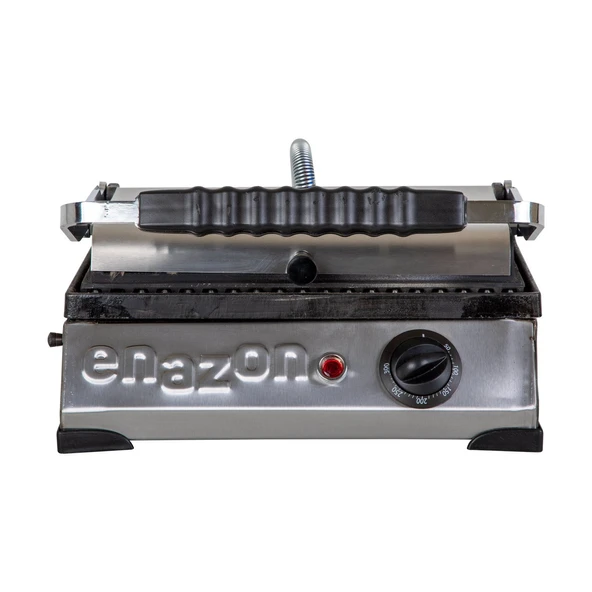 8 Dilim Elektrikli Saf Döküm Tost Makinesi  (Döküm 30x23) - İnoks - Resim 4