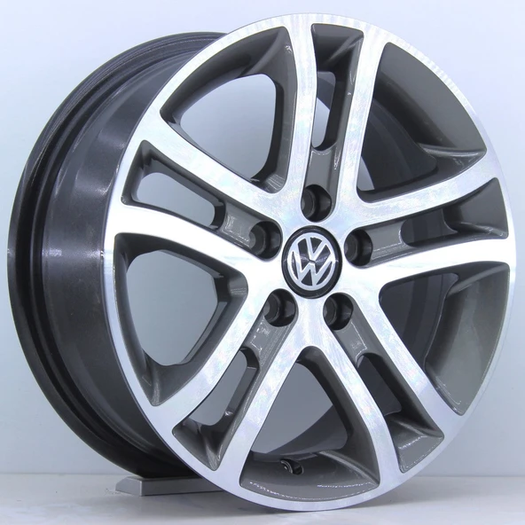 R1 Wheels 15 inç 5*100 ET35 Metalik Gri Jant Takımı (2344)