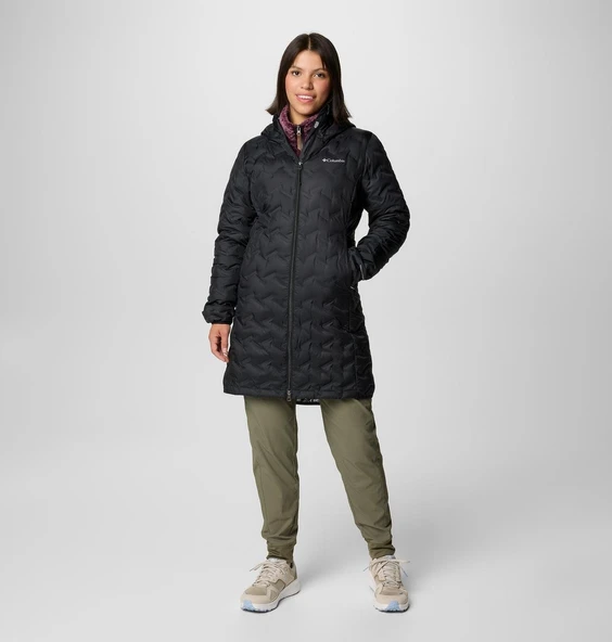 Columbia Wk0440 Delta Ridge Ii Long Down Jacket Kadın Mont - Resim 3