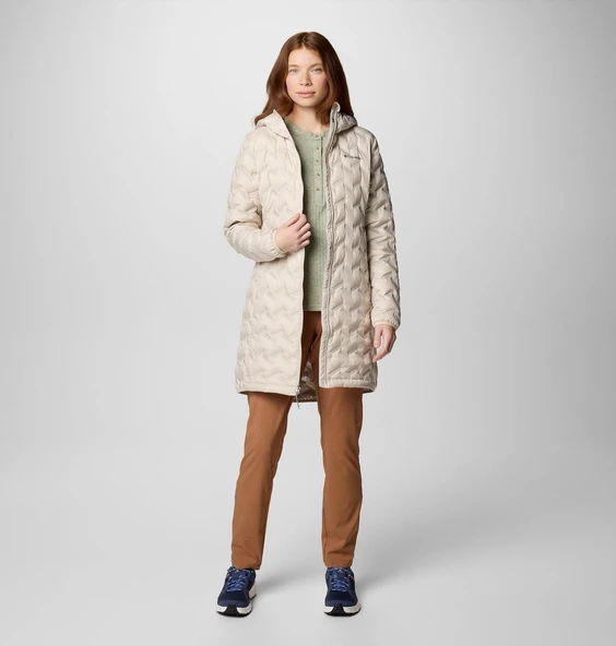 Columbia Wk0440 Delta Ridge Ii Long Down Jacket Kadın Mont - Resim 3