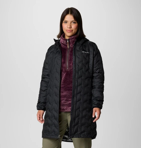 Columbia Wk0440 Delta Ridge Ii Long Down Jacket Kadın Mont - Resim 9