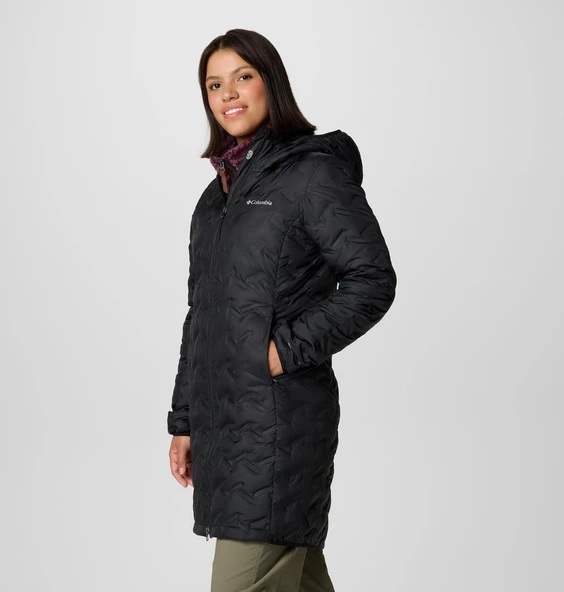 Columbia Wk0440 Delta Ridge Ii Long Down Jacket Kadın Mont - Resim 4