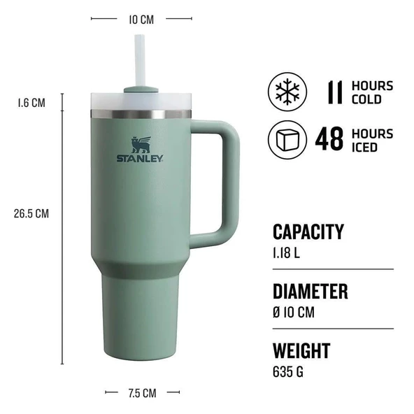 Stanley Stan Adv 40Oz Qnchrh2.O Tm Tumb Shale Termos - 2