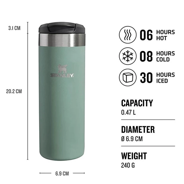 Stanley Stanley The AeroLight™ Transit Mug .47L / 16oz Shale Metallic Termos - 2