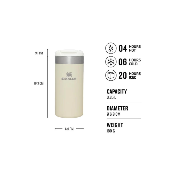 Stanley Stanley The AeroLight™ Transit Mug .35L / 12oz Cream Metallic Termos - 2