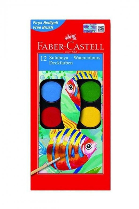 Faber-Castell Sulu Boya Küçük Boy 12 Renk