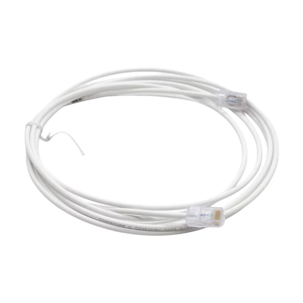 PATCH CORD  UTP CAT6 3 MT SLIM WHITE  (08F010) - 3