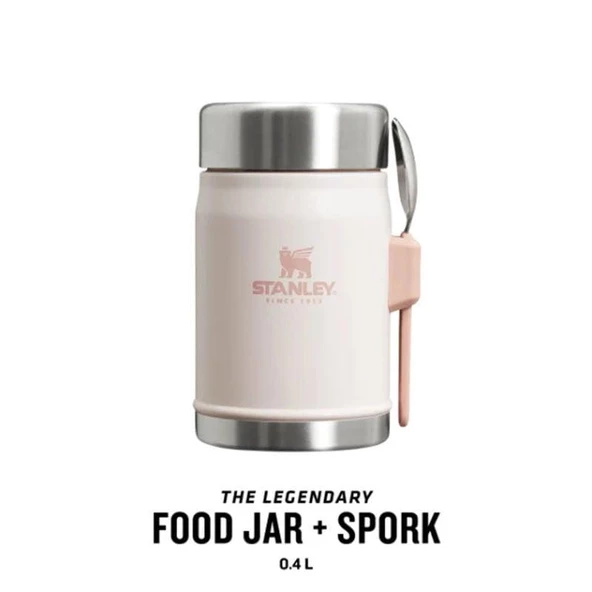 Stanley Stanley The Legendary Food Jar + Spork .4L / 14oz Rose Quartz Yemek Termosu - Resim 4