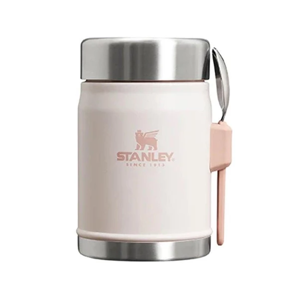 Stanley Stanley The Legendary Food Jar + Spork .4L / 14oz Rose Quartz Yemek Termosu ürün görseli 1