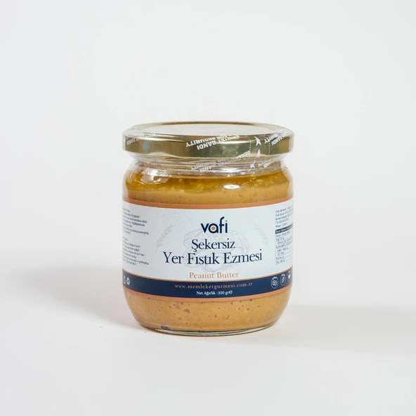 Şekersiz Fıstık Ezmesi 350 gr MG