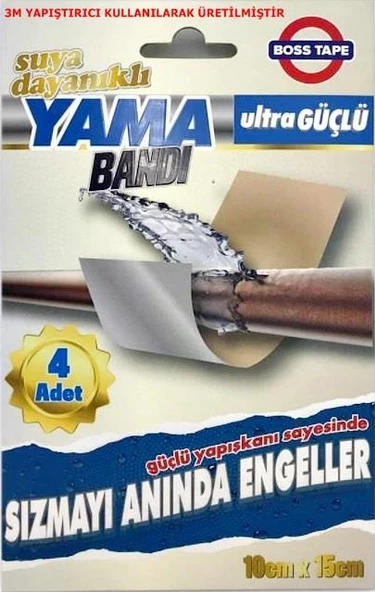 İzalasyon Bandı Güçlü Yama Bandı Su Geçirmez Çamur Bant Alüminyum destekli-2 Paket - 7