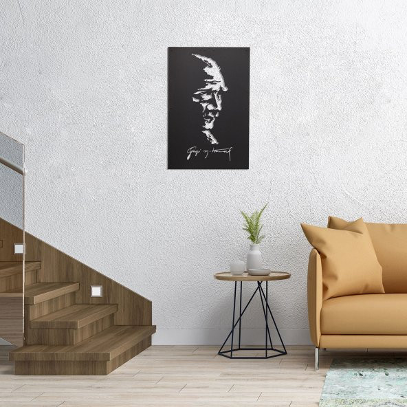 Atatürk Metal Duvar Tablosu - Profil - 2