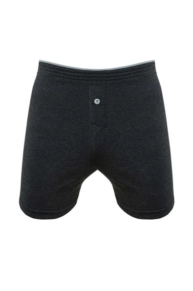 6 Adet Güryıldız Erkek Penye Düz Renk Havlu Bel Boxer Short 24509 - Resim 3